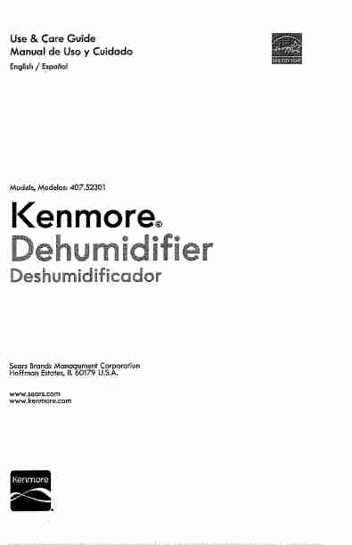 Kenmore Dehumidifier 407_52301-page_pdf